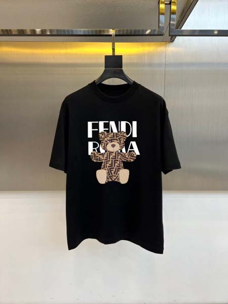 2026年4月16日新作FENDI半袖 tシャツ高品質/誕生日プレゼント/FF工場M-3XL