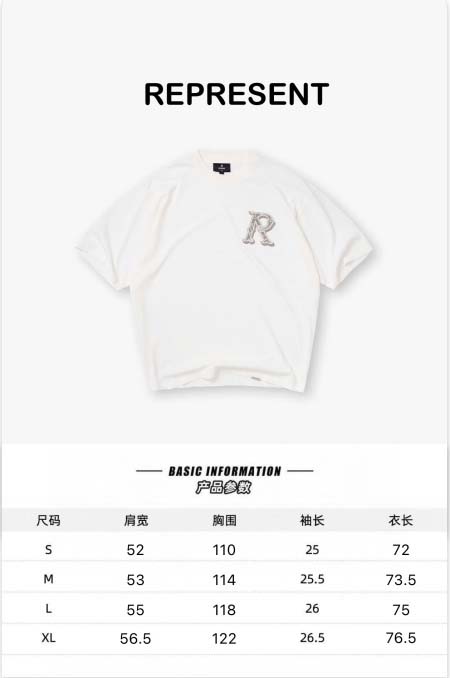 2026年4月13日春夏入荷新作REPRESENT短袖Tシャ...