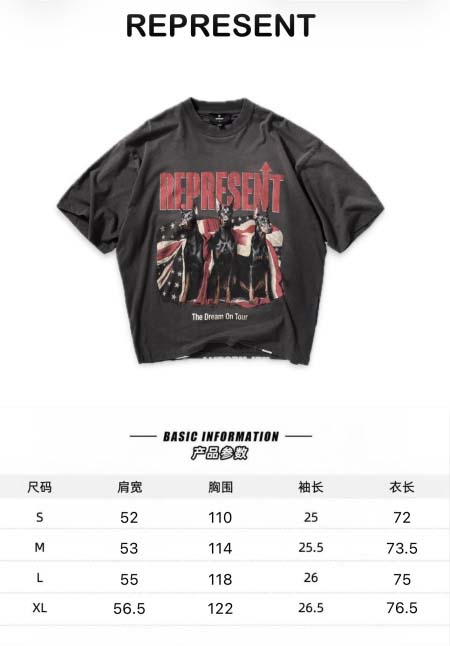 2026年4月13日春夏入荷新作REPRESENT短袖Tシャ...