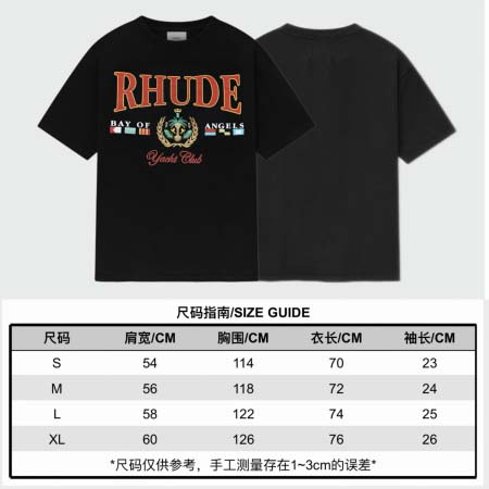 2026年4月13日春夏入荷新作RHUDE短袖Tシャツ人気商...
