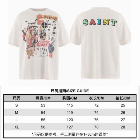 2026年4月13日春夏入荷新作SAINT短袖Tシャツ人気商...