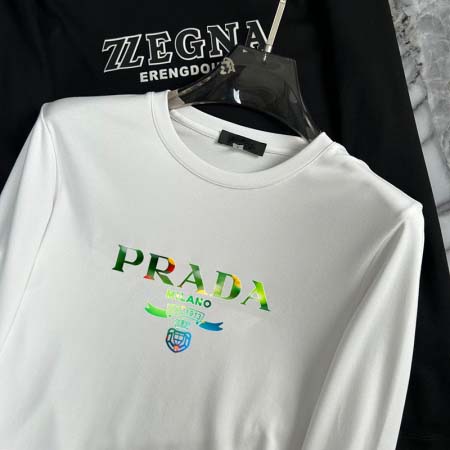 2026年10月10日入荷新作Prada 長袖Tシャツ /（ブランドタグ（ネームタグ）の後縫い）JX工場