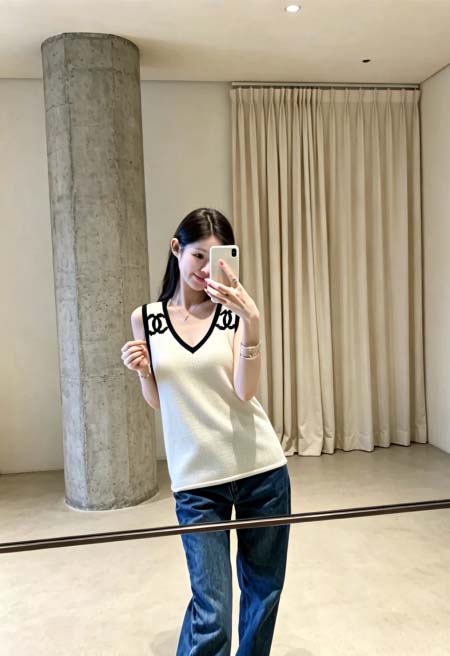 2026年10月14日入荷秋冬新作Chanelニットの半袖女...
